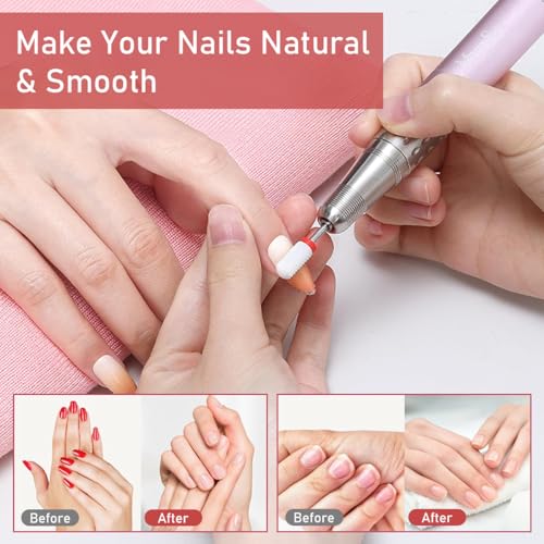 MAYCREATE® 5Pcs Ceramic Nail Drill Bits Universal 2.35mm(3/32'') Shank Nail Drill Bits for Nail Drill Machine Multifunctional Nail Drill Bits for Gel Nail Removal, Shaping,... - Image 6