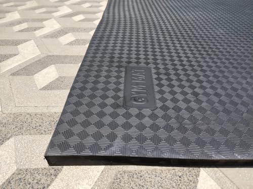 Image of Eva Rubber Mat, Big 8 By 5 Foot Waterproof, Bpa Free For Commercial Gym, Fitness Studios, Children's Play Areas, Black.