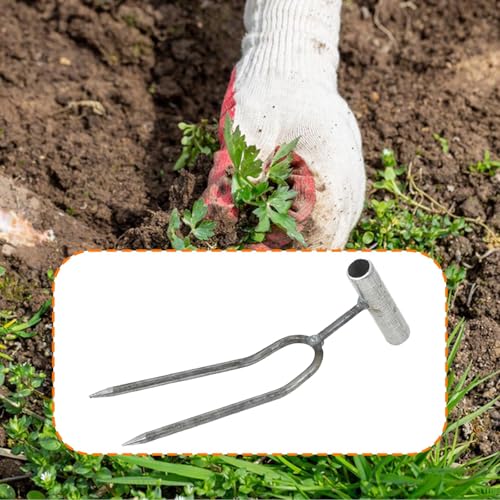 Tenaza de mano para jardín para desyerbar y airear suelo miniatura 2