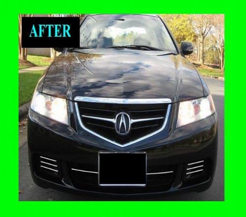 Compatible With ACURA TSX 2004-2008 LOWER CHROME GRILLE GRILL KIT 2005 2006 2007 04 05 06 07 08