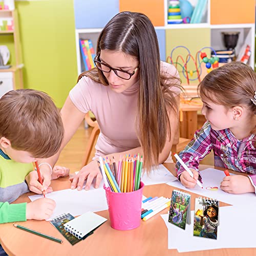 24 Pieces Notepads,Cute Pocket Spiral Notepads,Magic Movie Theme Notebooks Teacher Classroom Supplies Bulk Mini Notepads,Birthday Party Classroom Favor,Gift For Boys Girls #TOP5