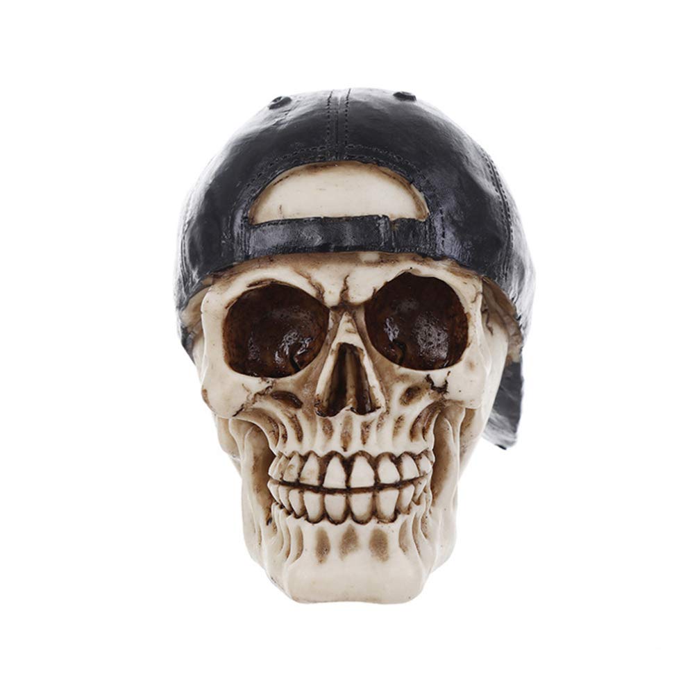 Obsequio de Halloween PRETYZOOM adorno de calavera de resina para fiesta