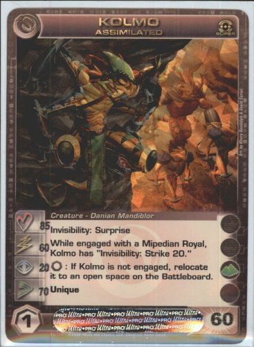 TC Digital Games KOLMO Chaotic Premium Edition Season 1 Super Rare Gold Foil Card & Unused Code (Random Stats)