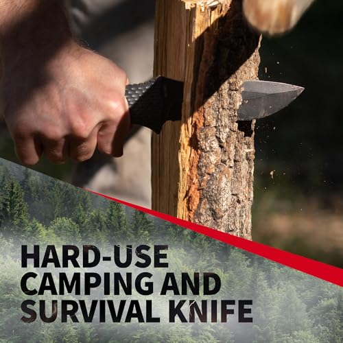 Off-Grid Knives - Backcountry Blackout V2 Fixed Blade with Cryo D2 Blade Steel, Full Tang, Grippy G10 Scales, Kydex Sheath with Lo-Pro Belt Clip, Camping, Hunting, Bushcraft, Survival - Image 5