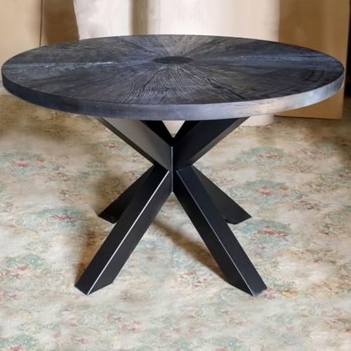 Table Base 28 Inch,Heavy Duty Pedestal Metal Dining Table Base for Glass, Marble, and Wood Tops, Furniture Legs for Home,Kitchen,Office(Black)