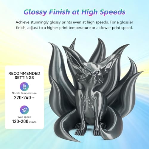 Image of FLASHFORGE Silk+ PLA Filament 1.75mm Silver, Silky Texture 3D Printing Filament, Enhanced Layer Adhesion with Stunning Surface Finish; Chrome-Like Brilliance and Silk-Smooth Perfection