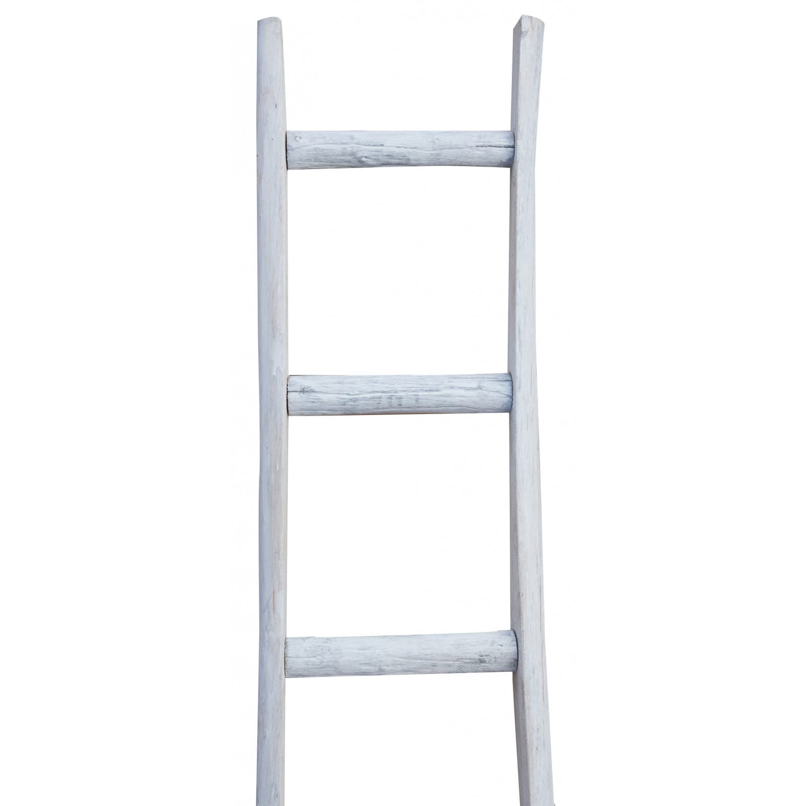 Biscottini Scaletta porta asciugamani bagno 180x8x44 - Scala Decorativa in Legno - Scala portasciugamani - Scaletta legno appendi asciugamani - Scalette portasciugamani da parete Metallo, Bambu
