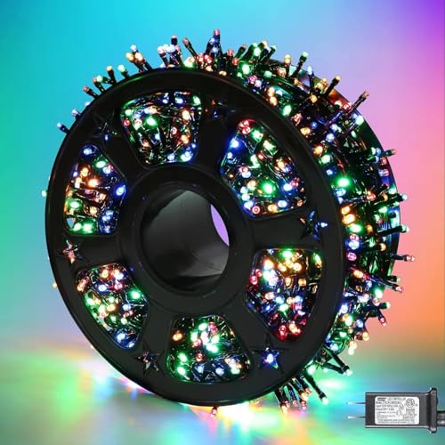 Quntis 164ft 2000 LED Cluster Christmas Lights - Dark Green