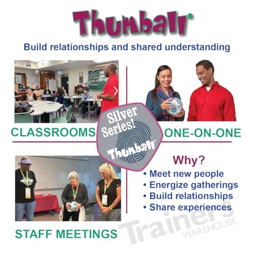 Image of Trainers Warehouse 6 inch Thumball Collection, 32 Prompts for Conversation, Team Building, Relationship and Training