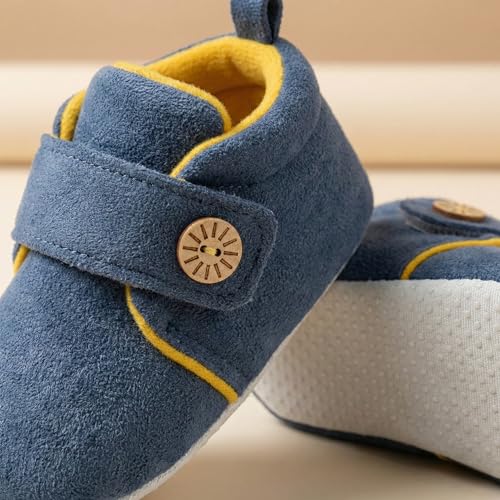 Image of Baby Shoes for Boys & Girls | Baby Boys Shoes | Soft Sole Shoes | Lightweight Breathable Baby Booties | Newborn Shoes (3-12 Months)