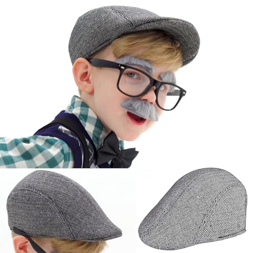 Disfraz de Abuelo para Niños con Sombrero, Gafas y Chaleco miniatura 6