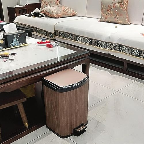 Cubo de basura de 12 litros con pedal resistente de acero 4
