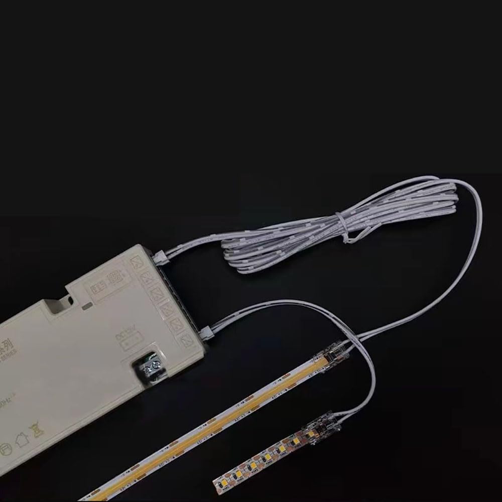 ENQIMAOYI LED Cabinet Light Extension Cord,2pack 2m 2-pin 5mm COB to Male Cable Plug Connector Extension Wire for LED Under cabinet Lights,wardrobe,bedroom - Image 4