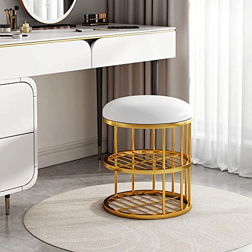 Tabouret de vanité vert et noir pour coin coiffeuse