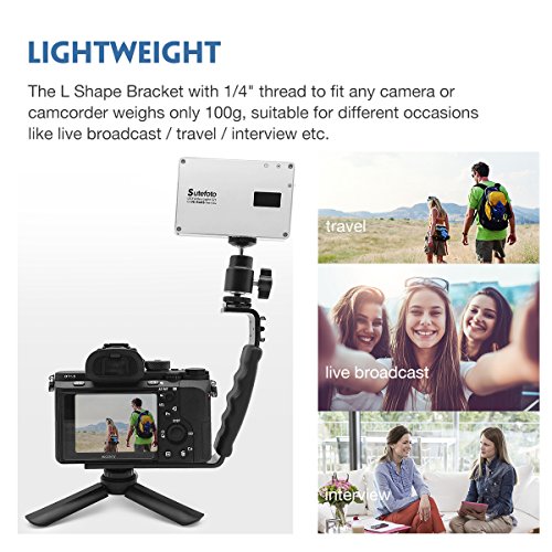 Moman L-Form Halterung Kamera Blitzschuhhalterung Handheld Griff Handgriff mit 1/4 Schraube für DSLR Kamera, Zhiyun… – Bild 6