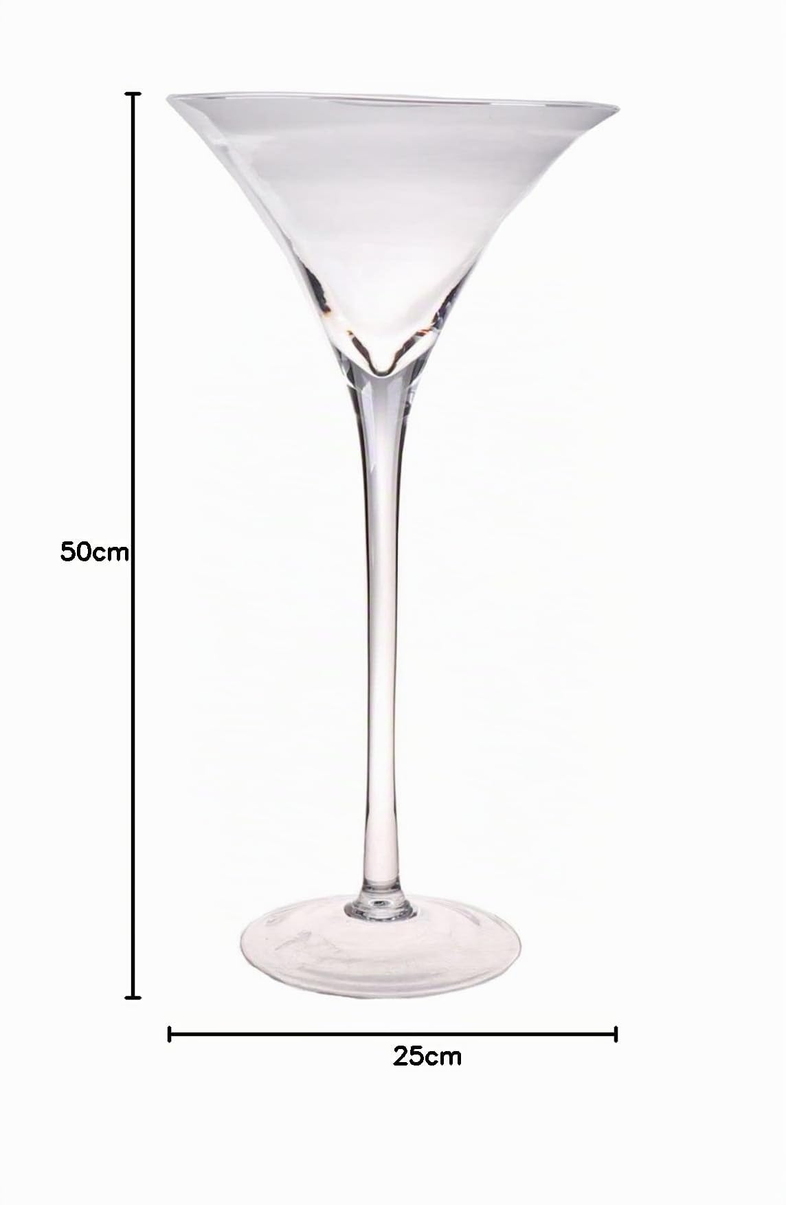 INNA-Glas XXL Cocktailglas - Martiniglas Sacha, klar, 50cm, Ø 25cm | Hochzeitsvase