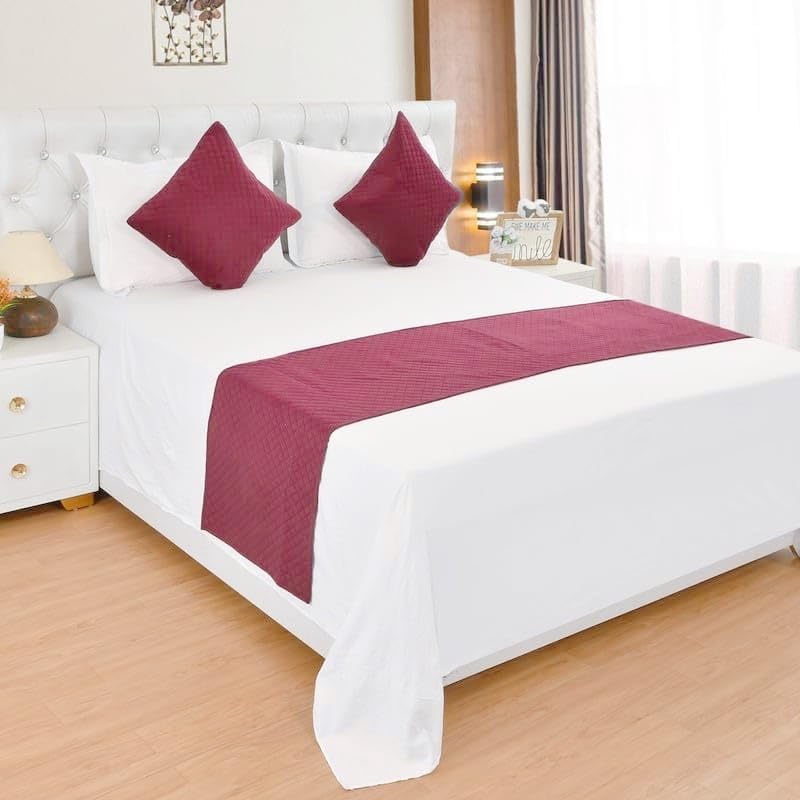 ADCO Plush Velvet Bed Elegance - Maroon-picture-14