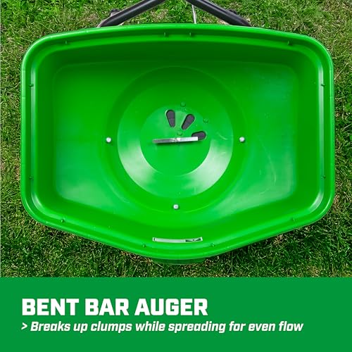Image of Chapin 89303C Spreader, Lawn and Garden, 100Lbs, Contractor, TurfPro, Broadcast, Push, Walk Behind, 12 inch Tires, Weather-Proof, Poly Hopper, Side- Adjust Lever, Spreads Fertilizer and Seeds