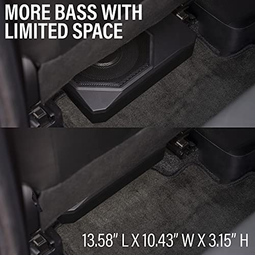 Sound Storm Laboratories Us10K 10 Inch Under Seat Powered Car Audio Subwoofer - 1000 Watts Max, Low Profile, Built In Amplifier, For Truck, Boxes And Enclosures, Remote Subwoofer Control #TOP2