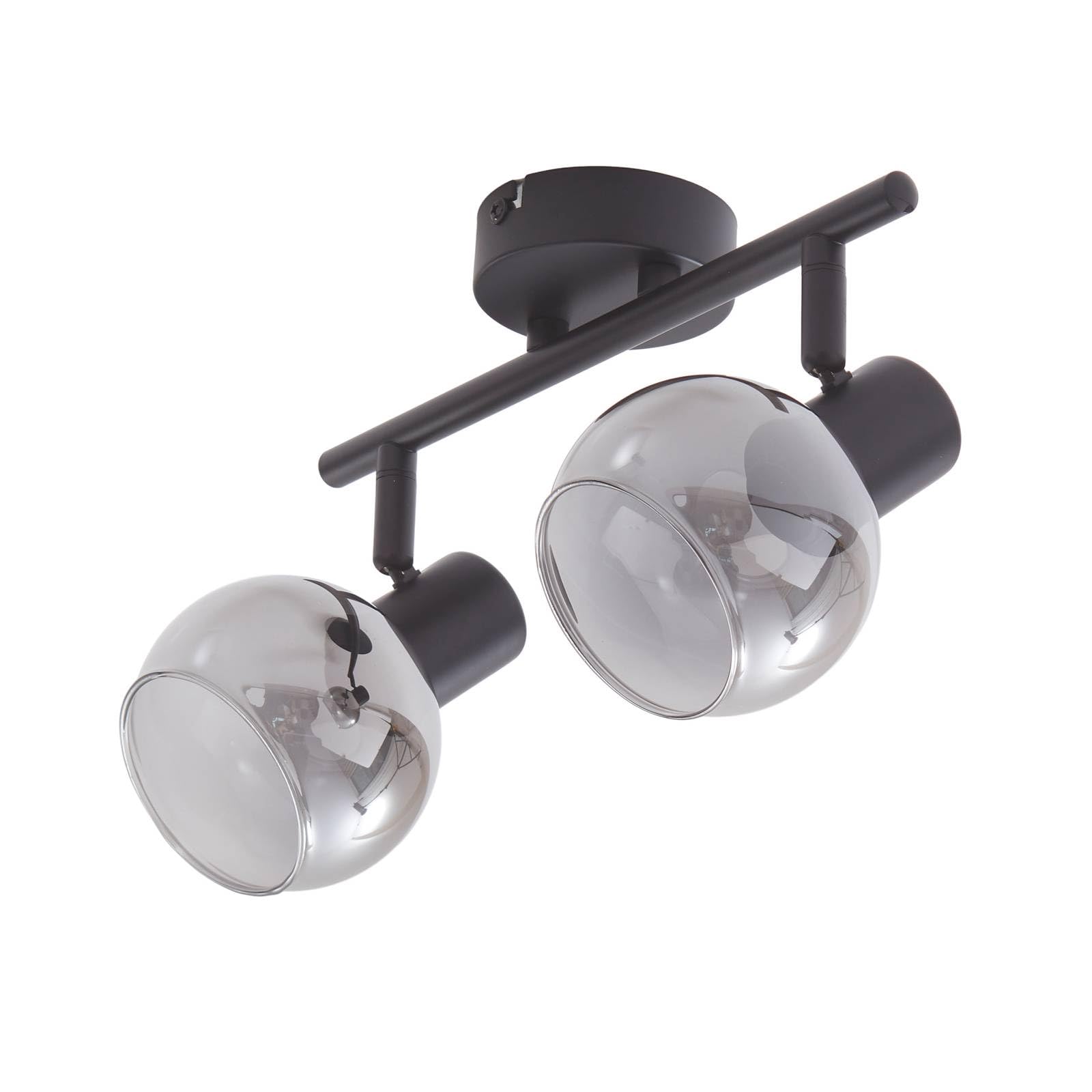 Lindby Ceiling Light Arna dimmable (Modern) in Black Made of Metal for e.g. Hallway (2 Light Sources, E14) from floodlight Spotlight