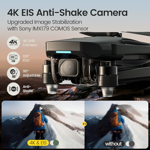 Holy Stone GPS Drone With 4K EIS Camera For Adults, HS175G 249g Foldable RC Quadcopter With Auto Return, Follow Me, 60 Mins Flight Time, Battery Fast Charge, Headless Mode, Upgraded HS175D - Image 3