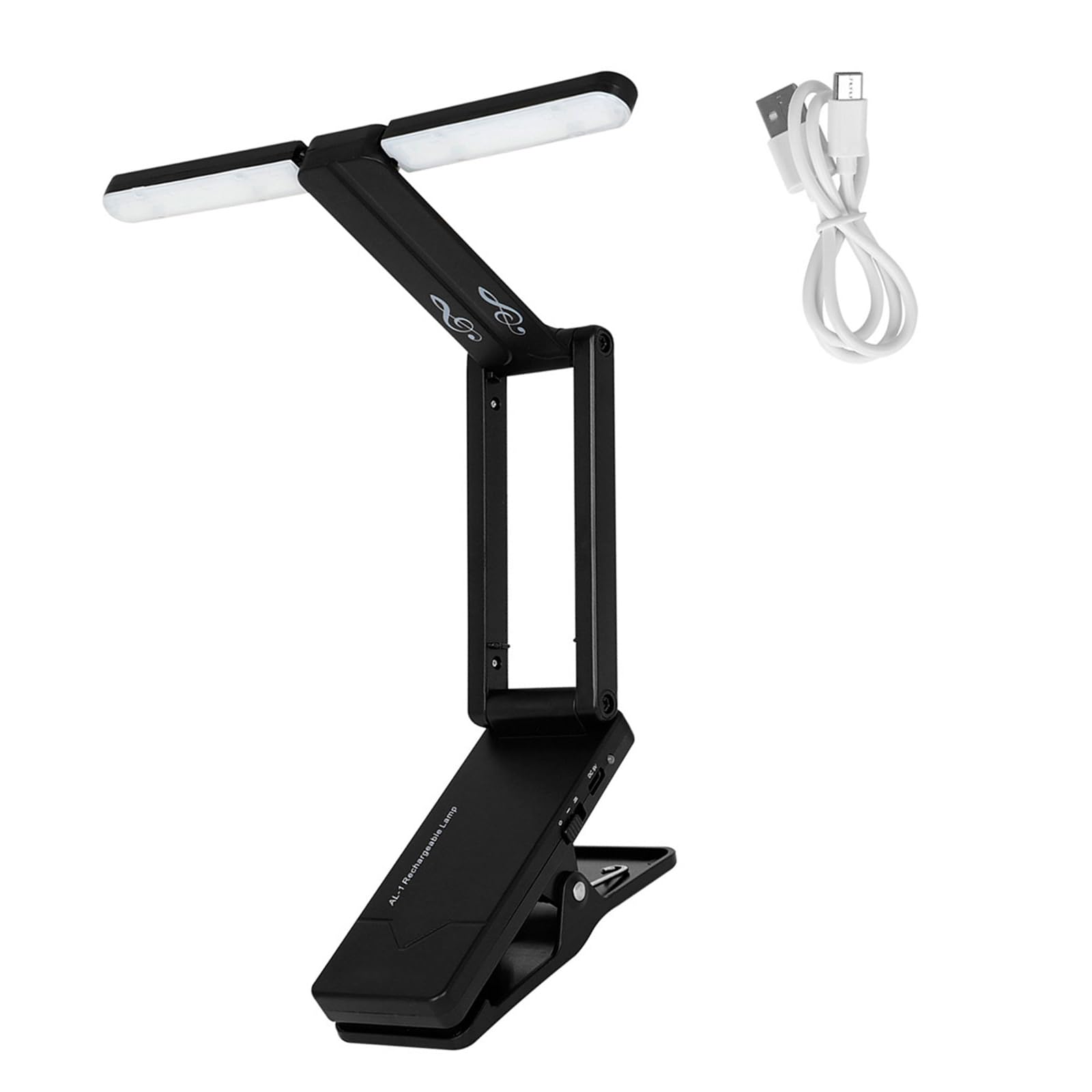 Nawwgy LED Music Stand Light Rechargeable Music Stand Lamp Folding Clip on Piano Lights Musical Instrument Accessories Sheet Music Light