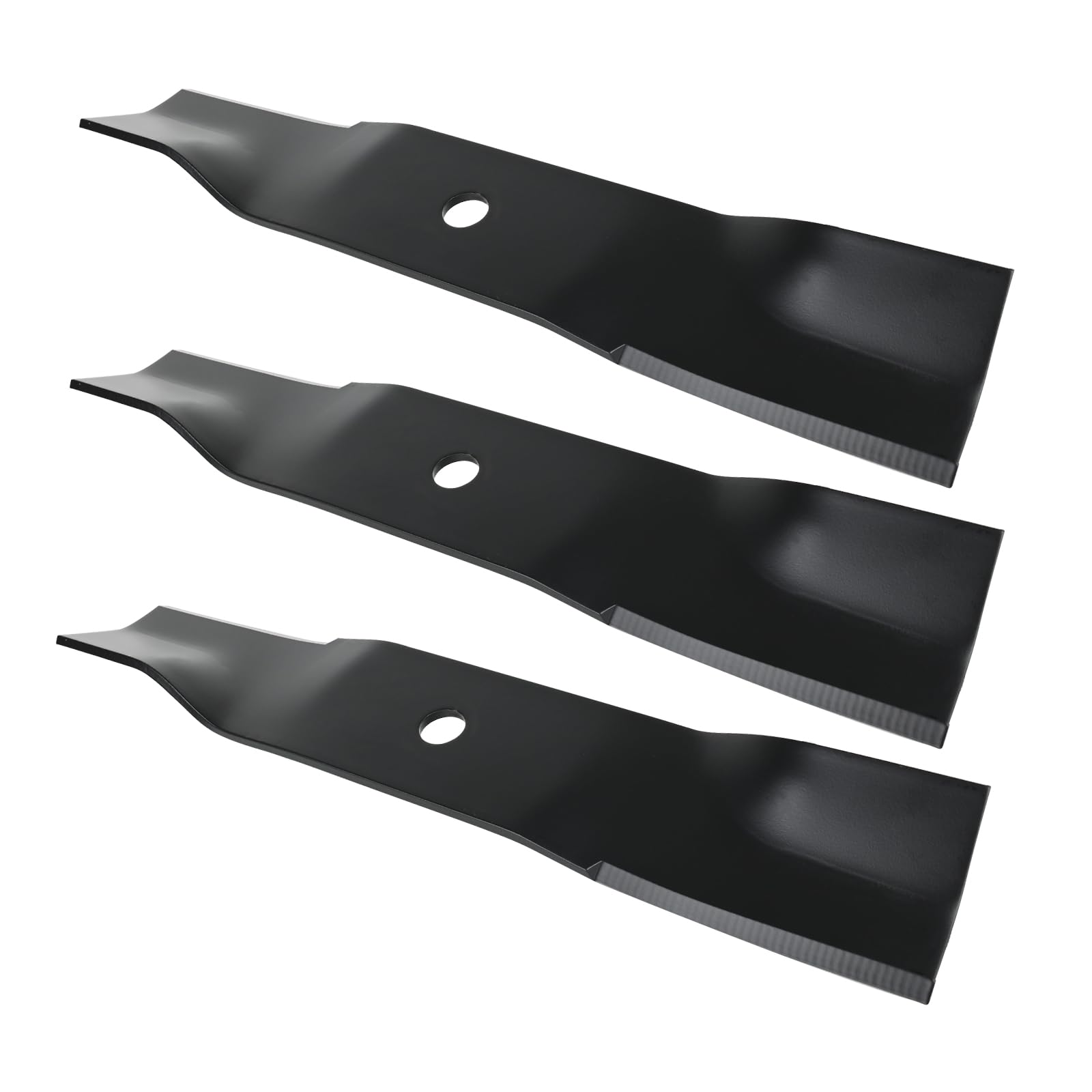 Paquete de 3 cuchillas de repuesto para cortacésped de alta elevación, compatibles con cubierta Cub Cad et Z-Force de 48 pulgadas
