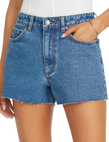 Short denim Billabong High Tides en dusty peach taille 25 pour femme chic