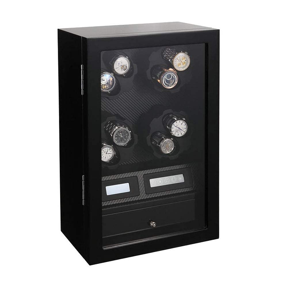 OLSKFUH 8 + 5 Automatic Watch Winder Quiet Motor 8 Rotation Modes Touch Screen Watches Storage Case - Handmade,