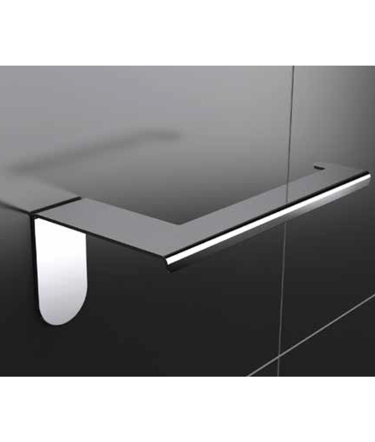 Portarotolo Acciaio Lucido Serie Easy Versione Adesivo o Silicone