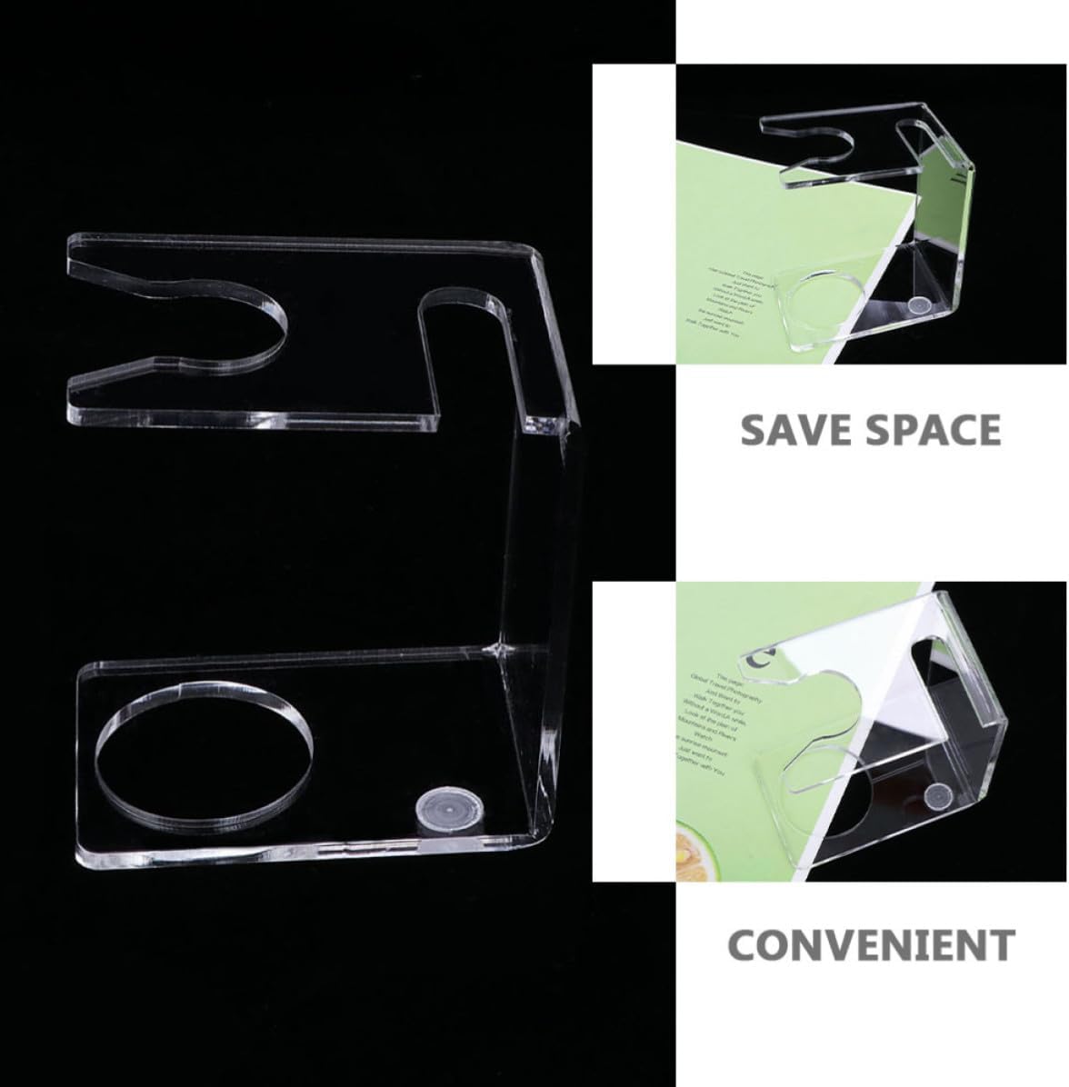 Ipetboom 3pcs Acrylic Razor Brush Stand for Safety Razors, Organizer