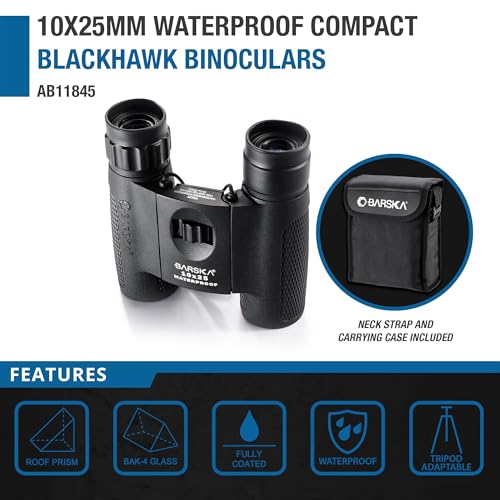 Binoculares Barska AB11845 10x25 Compactos Impermeables miniatura 2