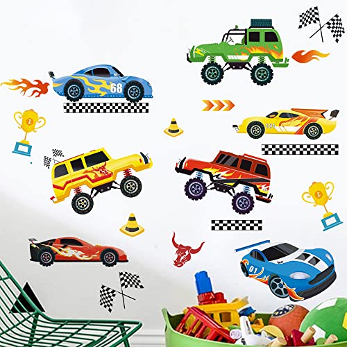 Vinilos Decorativos de Autos de Carreras para Pared miniatura 1