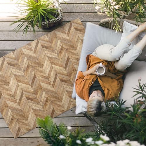 Tapis d'extérieur rectangle 60x90 résistant pour terrasse jardin - 3