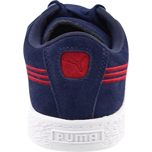 PUMA Unisex-Child Suede Classic Badge Sneaker, Peacoat-Toreador, 2.5 M US Little Kid4