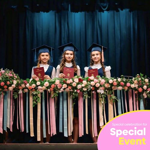 Image of 6 Pastel Streamers, 492ft Pack of Crepe Paper Party Decorations | Each roll is 82 ft long and 1.8 Inch wide ideal for Birthday Party Decor, Baby showers and Easter Celebrations
