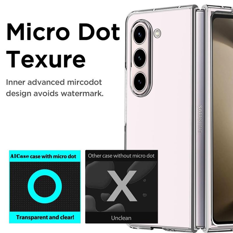 Image of Case Creation Brand - Mobile Cover for Samsung Galaxy Z Fold 5 (Soft & Flexible Back Case), Transparent