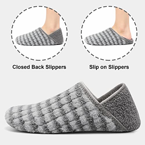 Image of Fires Womens Mens Slippers with Rubber Sole Soft-Lightweight House Slipper Socks Around House Shoes Non Slip Indoor /Outdoor