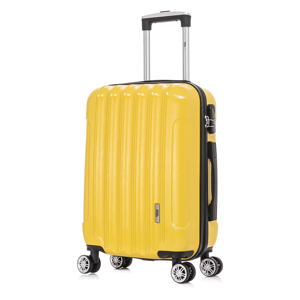 1990s Maleta de Cabina Policarbonato 55x40x20cm (40L) - 20 Pulgadas - Amarillo