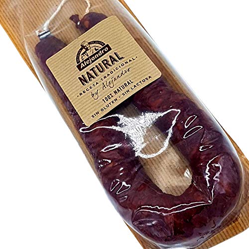 Miniatura 3 de Chorizo Natural Embutidos Alejandro - Lote 2 Chorizos Sin Gluten - Sin Lactosa - Chorizo Dulce De La Rioja - Elaborado Artesanalmente Con Magros De Primera Calidad
