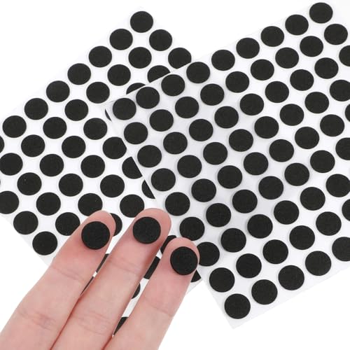 312 Stück Filzgleiter Selbstklebend Ø10 mm Schwarz Rund Anti Rutsch Pad für Stühle 5.5mm Dick Schwarz Selbstklebend Filzgleiters Stuhl Filzgleiter Möbelgleiter mit Idealer Klebkraft für Möbel Boden