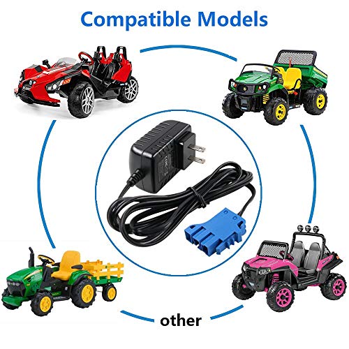 12V Battery Charger For Peg Perego, Ground Force Tractor John Deere Gator Xuv Polaris Outlaw Citrus Rzr 900 Powered Ride On Car Replacement Power (Model: Sfn120100Ch) #TOP1