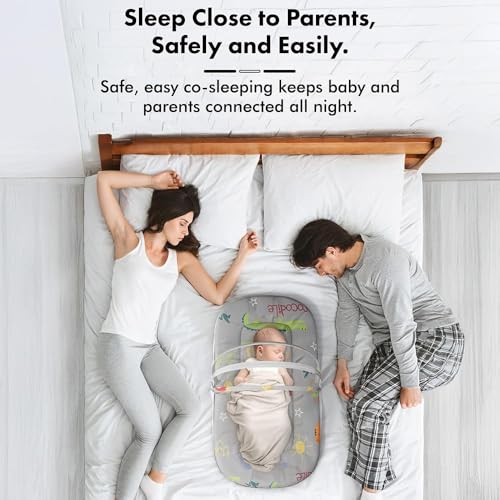 Image of StarAndDaisy 3 in 1 Baby Mosquito net for Sleeping - Newborn, Mosquito net for Baby /Toddler - Soft and Comfortable Bed for 0-12 Months /Washable Cotton Design -Animal Print