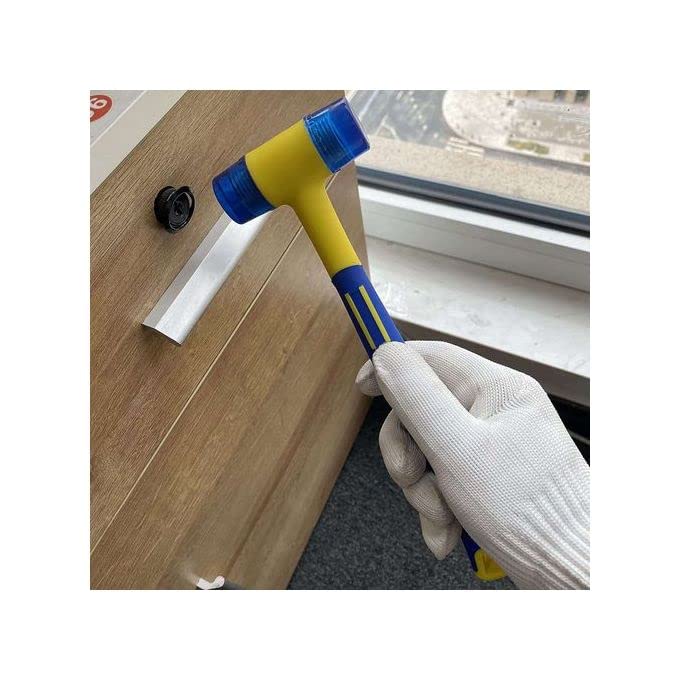 OSCAR 20mm Rubber Double Faced Work Glazing Window Beads Hammer Nylon Head Mallet Tool Anti-Shock and Slip for Using Leather Crafts, Woodworking Camping 1