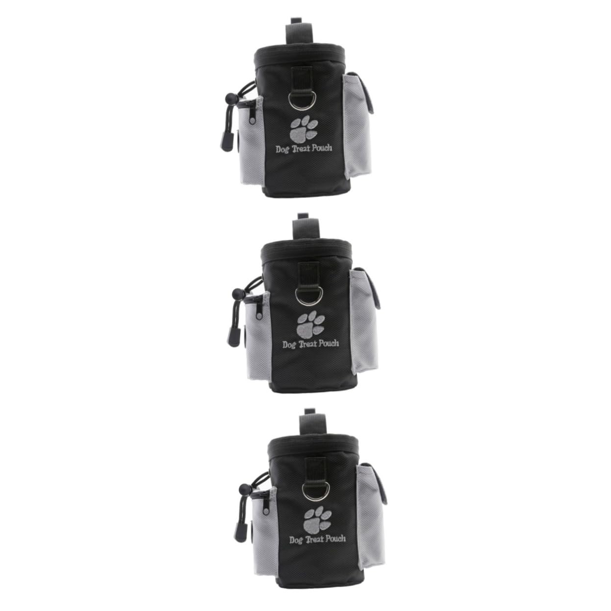 Sosoport 3pièces Entraînement Pour Animaux De Compagnie Sacoche à Friandises Avec Cordon De Serrage Pour Transporter Jouets Nourriture Et à Déjections Pratique Et Ergonomique