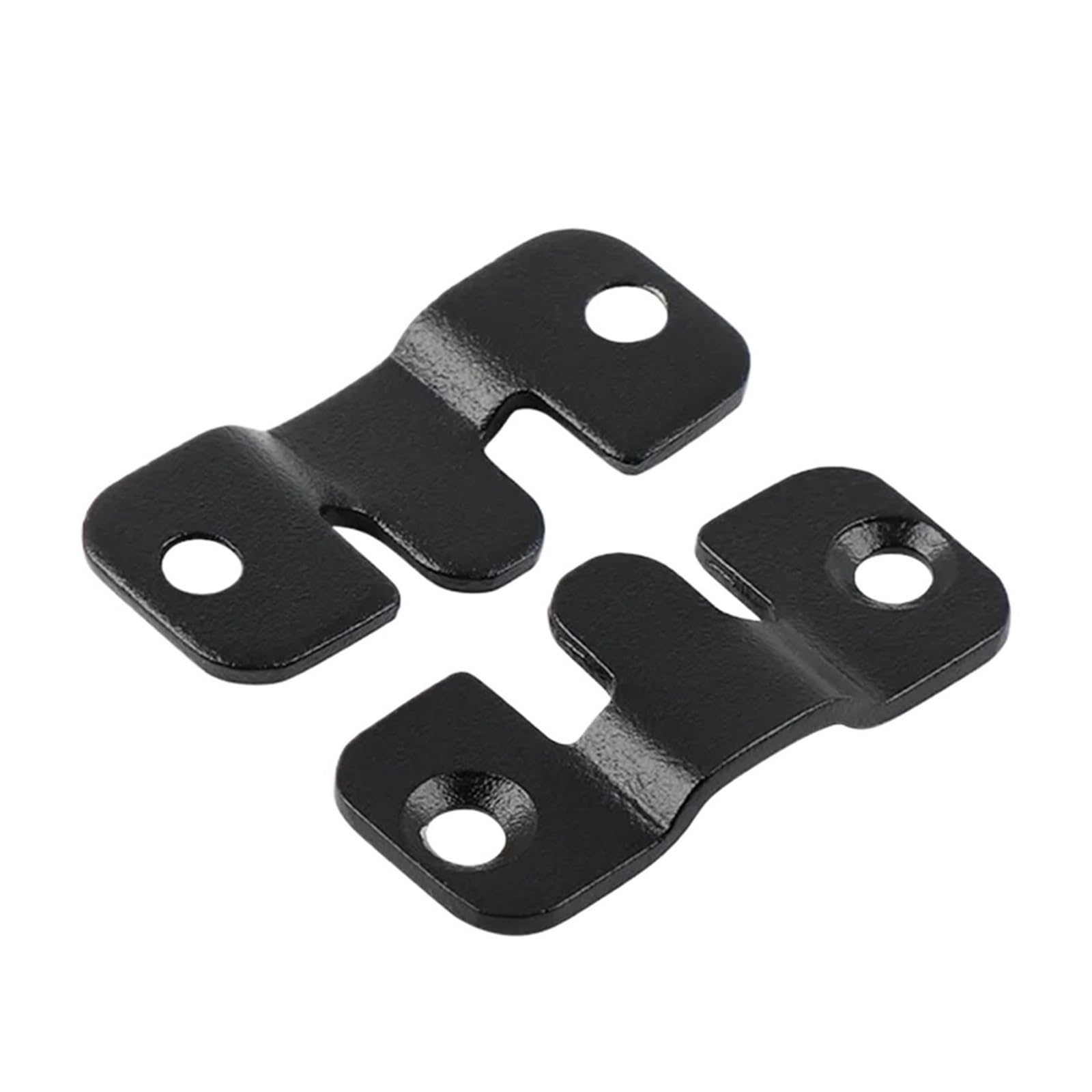Kxaoxgrc Black L Stainless Interlocking Flush Mount Brackets, 20Pcs Interlock Flush Mount Bracket Hooks Stainless Steel Silver/Black L/S(Black L)
