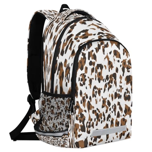 Sac à dos imprimé vache 20L pour école et ordinateur portable