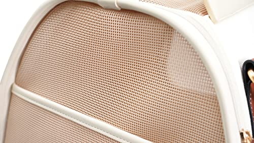 Voocoo 6974381464000 Cat Carrier For Medium Large Cats, Dog Purse Pet Carrier Pu Leather Bag thumb #5
