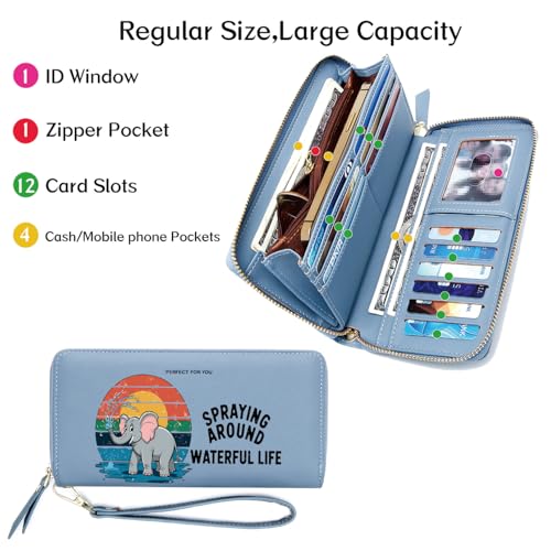 OIDERY Personalized Animal Type Women's Wallet,Birthday Gift,Holiday Gift for Wife,Thanksgiving Gift for Parent3