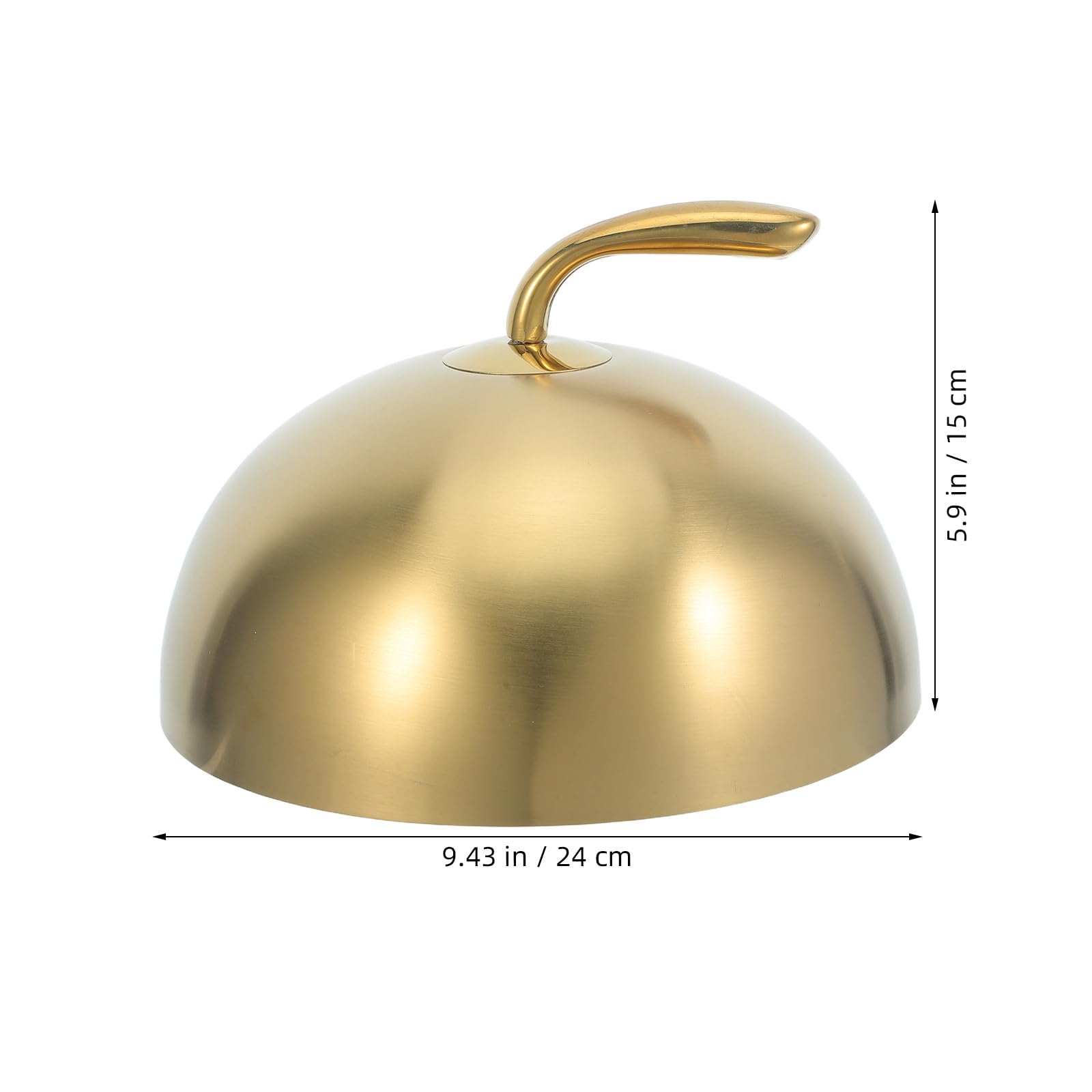 Cloche à fromage ronde et robuste de 24 cm (9,5 po) pour la cuisson à la vapeur et la fonte du fromage - Accessoires pour plancha